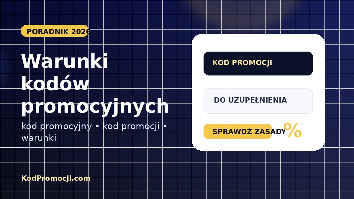 Warunki kodów promocyjnych